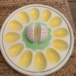 Vintage egg plate